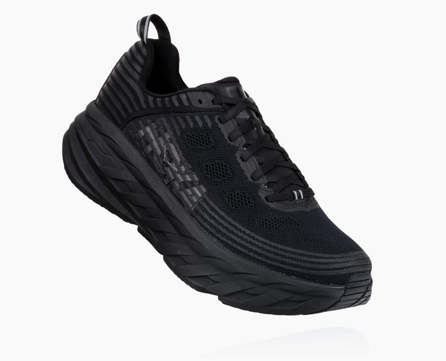 Tenis Hoka One One Hombre Negros - Bondi 6 - GYCH06978